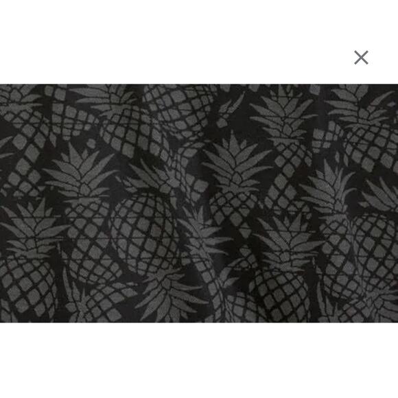 TravisMathew Off The Cape Mens Golf Polo Black Gray Pineapple Shirt Size Large - Picture 6 of 12